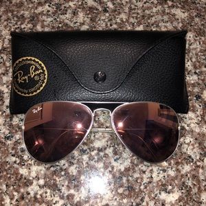 ** Barely Used** Rayban Pink aviators.